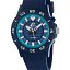  Reloj Marea Hombre Esfera Azul Oscuro y Brazalete de Caucho, Resistente al Agua 10 ATM